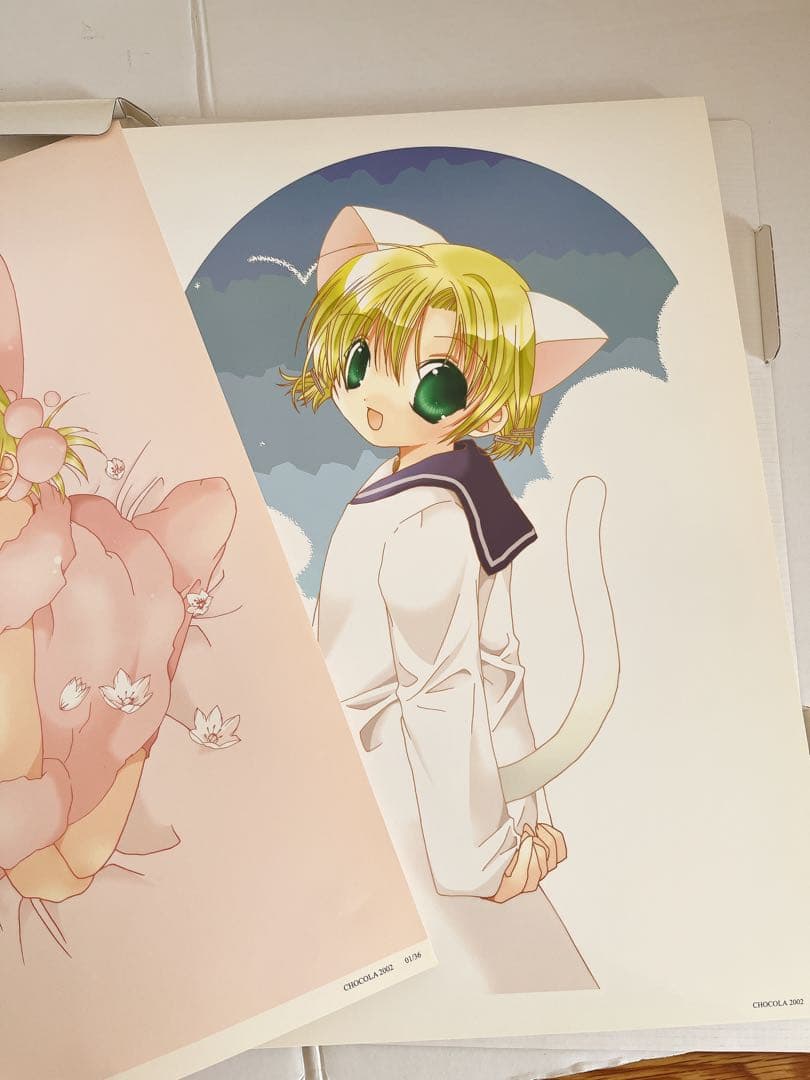 デ・ジ・キャラットCHOCOLA 2002画集＋クリアポスターセット