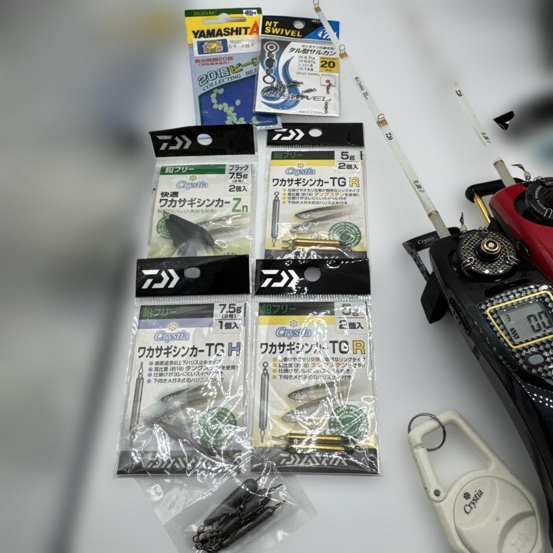 【美品】ワカサギ釣り用 電動リール 穂先 仕掛け まとめ売り セット
