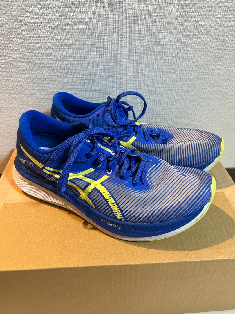 ASICS MAGIC SPEED3 26.5cmランニング　ブルー/イエロー