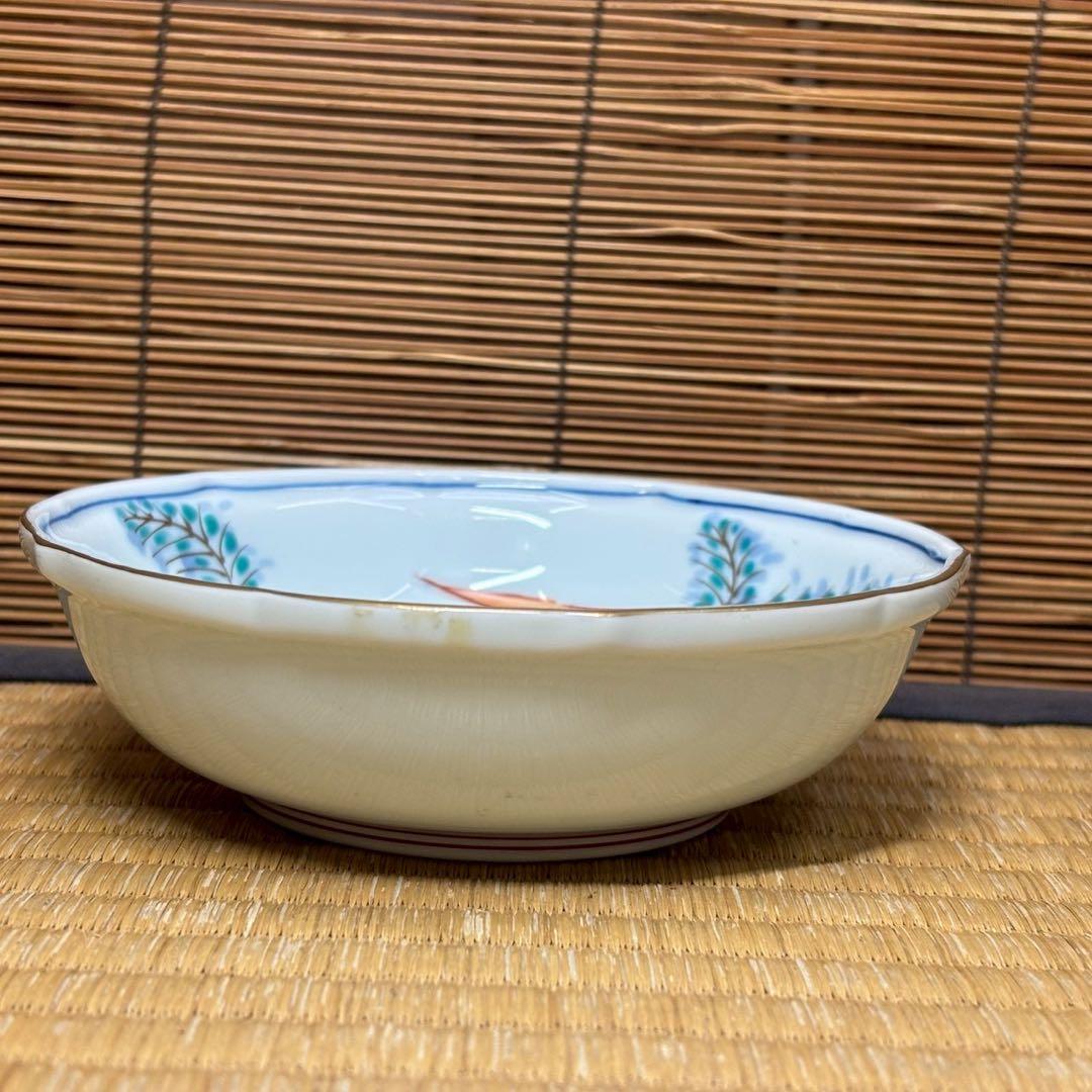 C- 1090▲お正月　有田焼「華山」手描き　取皿　5客　未使用定価¥28000