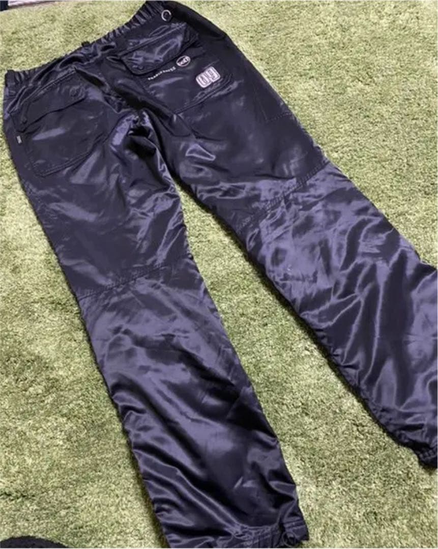 暴風防寒中綿入りパンツ　pearly gates 6パーリーゲイツ黒ナイロン