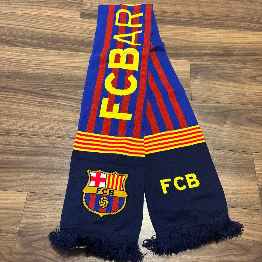 【美品】現地購入　海外　サッカー　マフラー　タオル　バルセロナ　マドリード