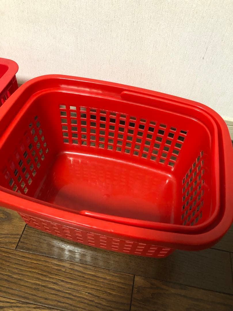 昭和レトロ　収納ケース　ボックス　赤　まとめ売りのみ