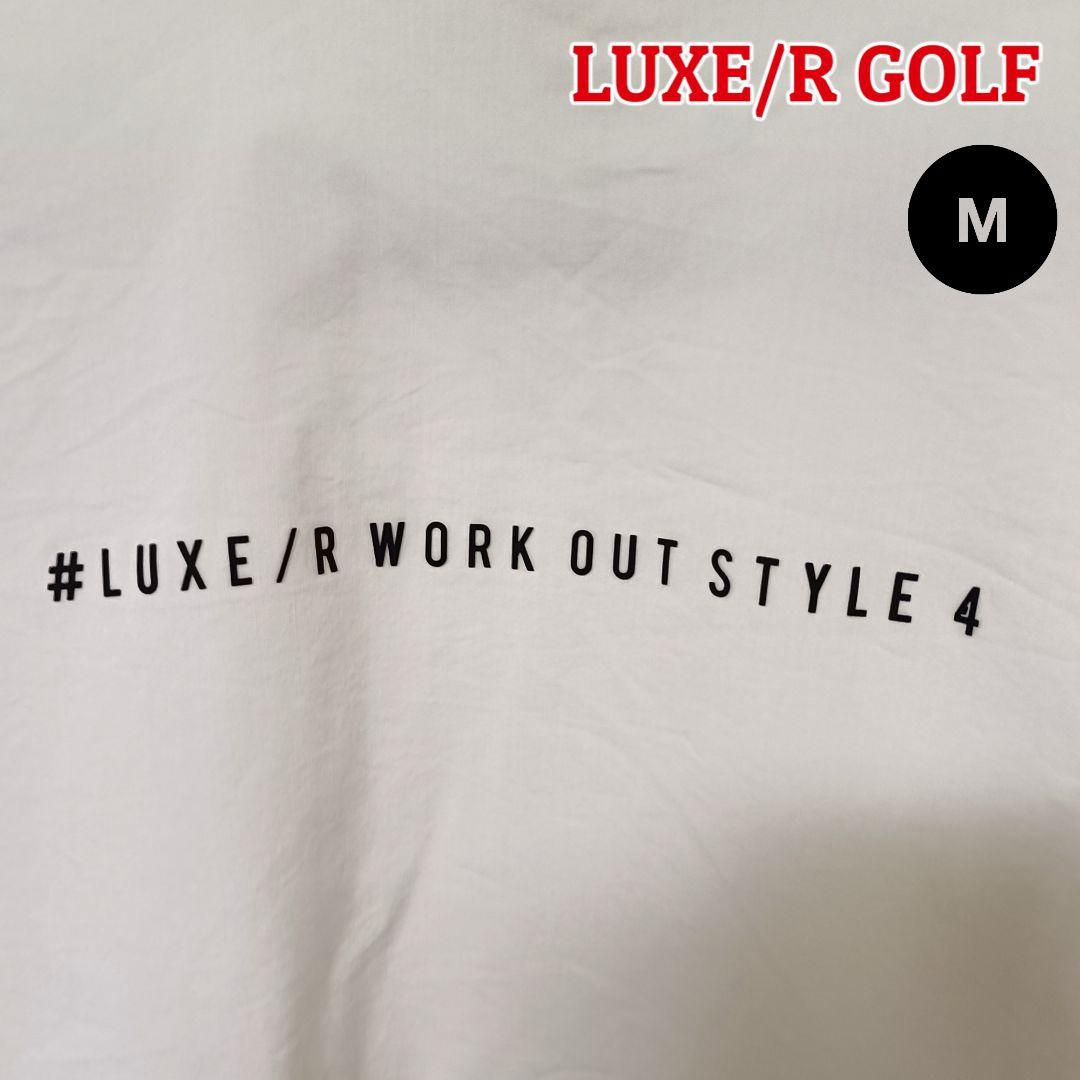 【存在感】LUXE/R GOLF プルオーバー M ホワイトメンズゴルフ