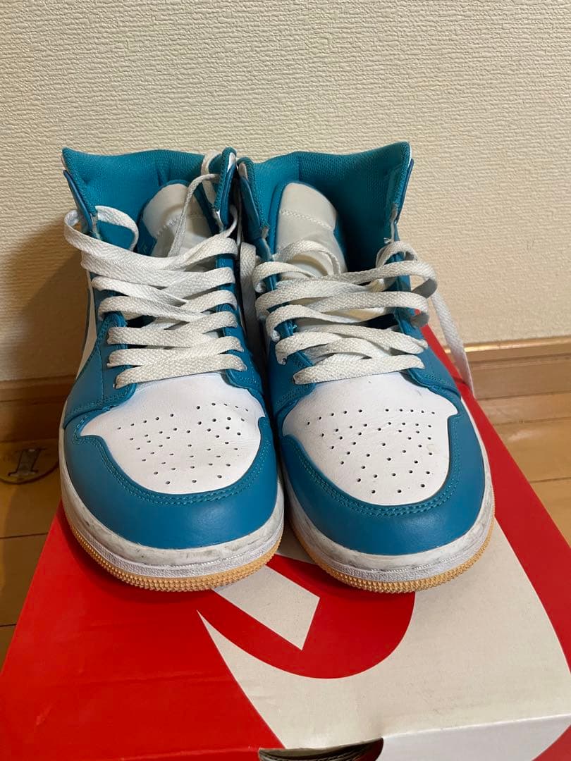 Nike Air Jordan 1 青/白 ミドルカット27cm