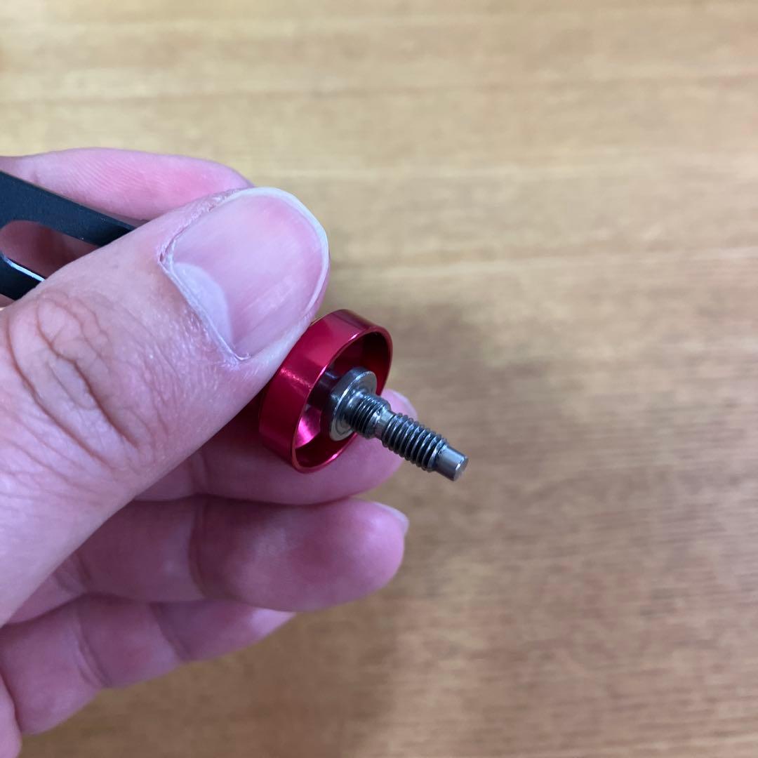 美品　ドレス　ヴァーテックス マッド　レッド　90mm ダブルハンドル　スタンド