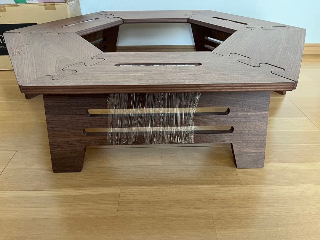 TheArth ざぁーす クル次郎 つや消し ウォールナット ヘキサテーブル