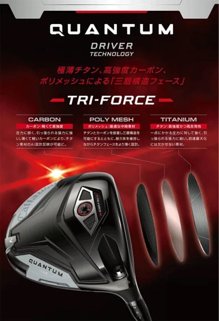 新品 キャロウェイ 日本正規品 QUANTUM MAX FAST ドライバー Ｓ