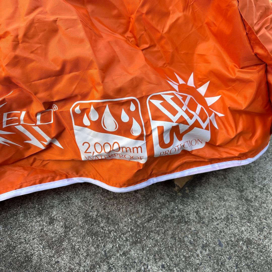 美品 FIELDOOR タープテント オレンジ トップカバー付き♪