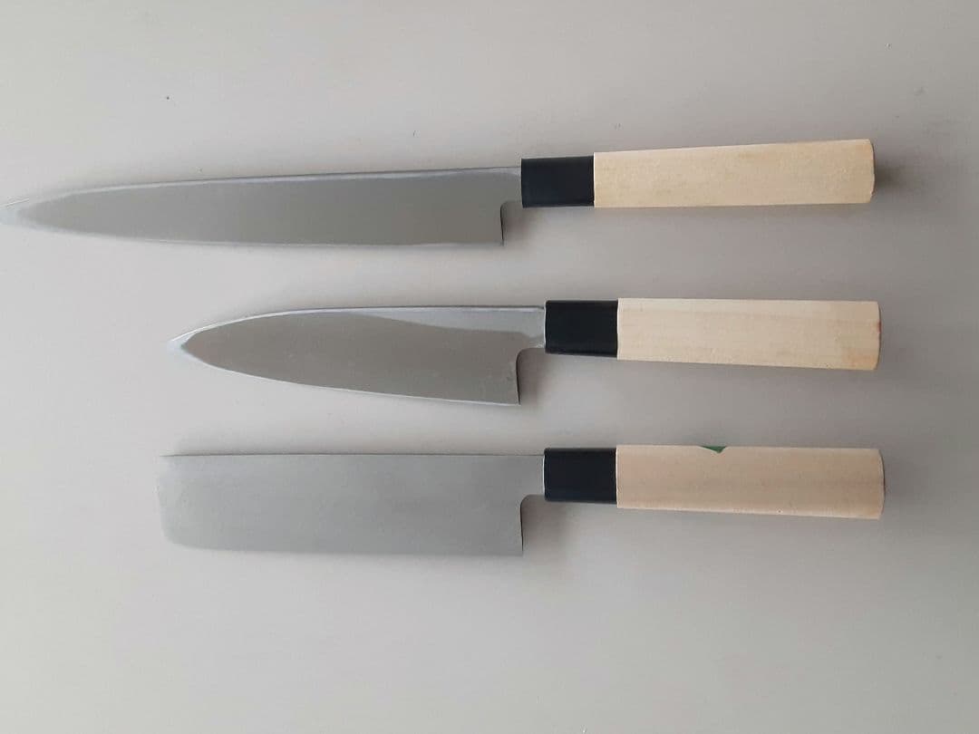 値下げ日本製 手造り包丁 3本セット
