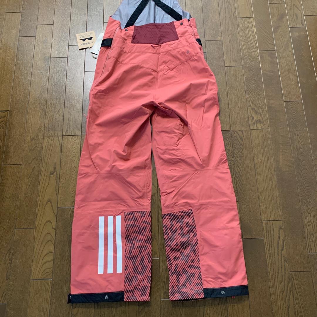 限定価格　アディダス　ビブパンツ　ゴアテックス　ピンク系　レディースXL