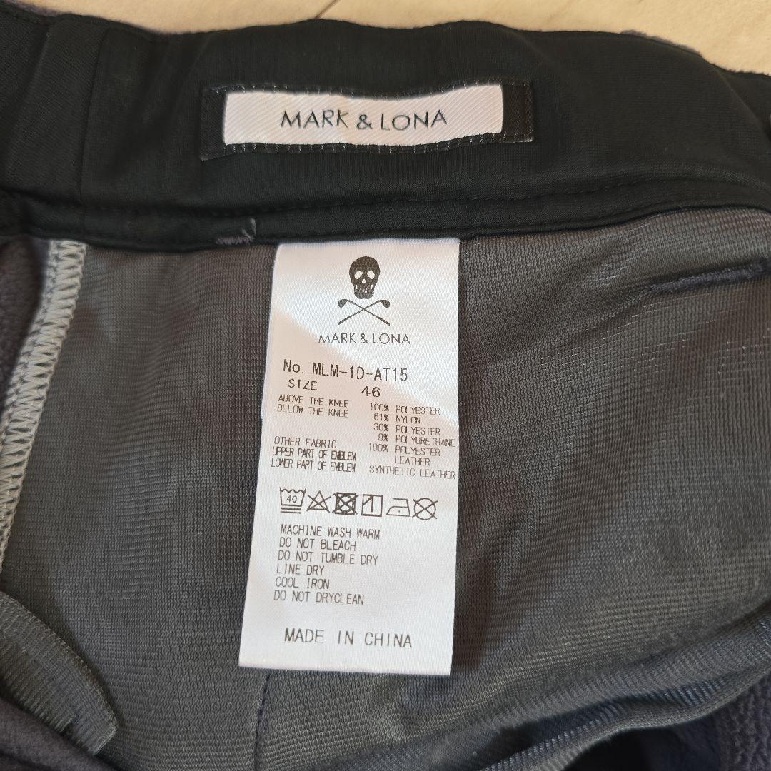 MARK&LONA　ゴルフパンツ グレー/ベージュ