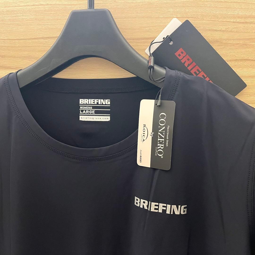 新品★BRIEFING パフォーマンス半袖Tシャツ 黒 レディースL