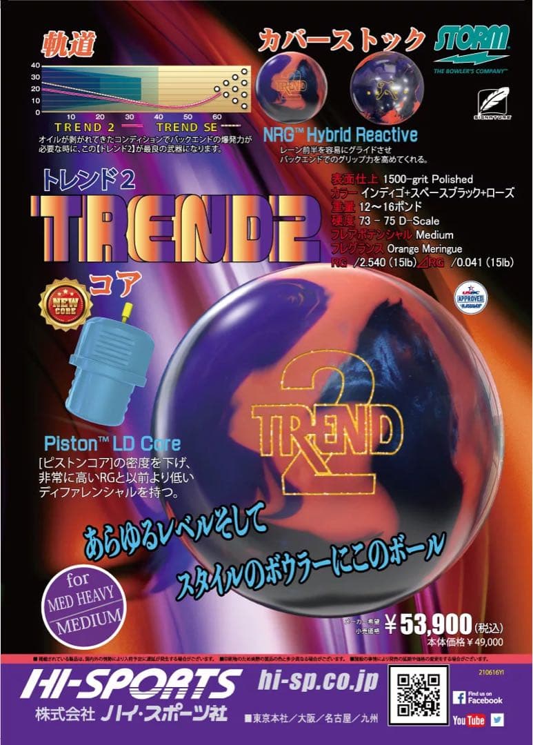 送料込み【新品】トレンド2　ストーム　15ポンド4オンス 1