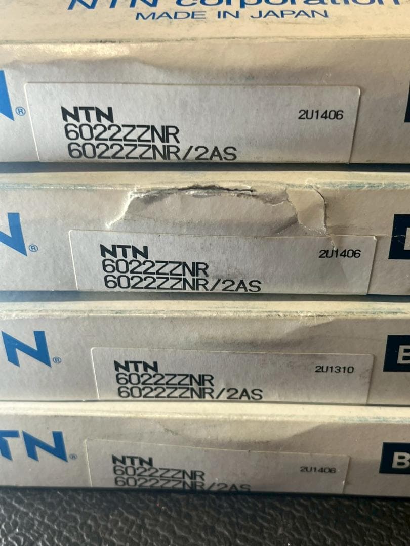 NTN　6022ZZNR　深溝玉軸受　ベアリング　4本セット(ｍ218)