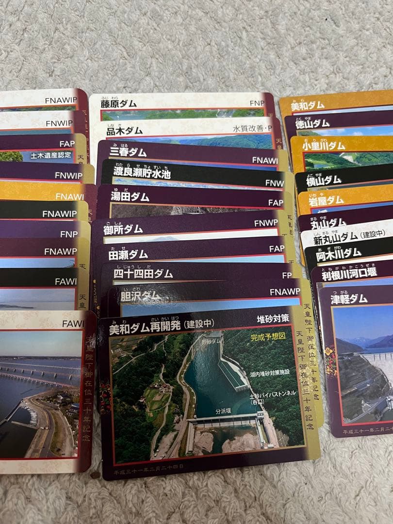 天皇陛下御在位30周年記念ダムカード　配布終了　レア　限定　44枚