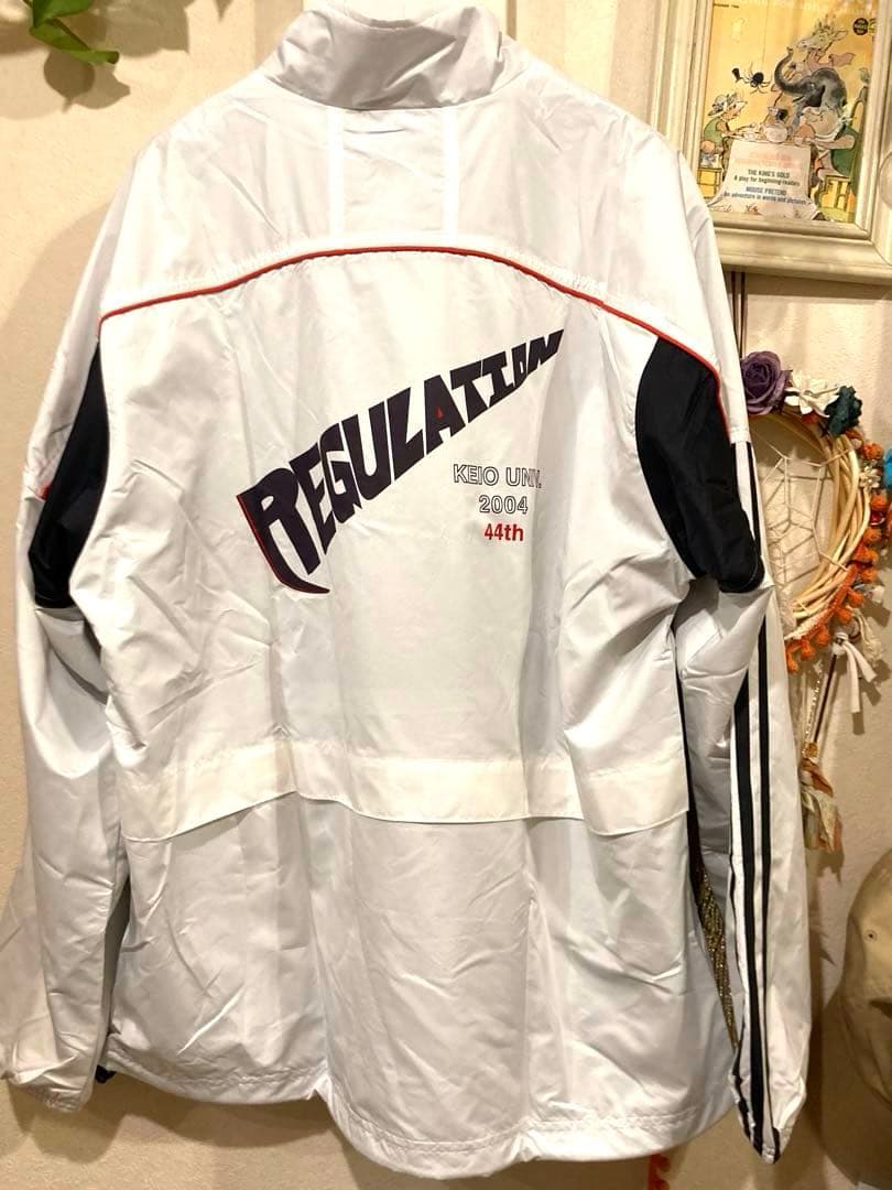 新品タグ付adidas製　慶應ウィンドブレーカー　L