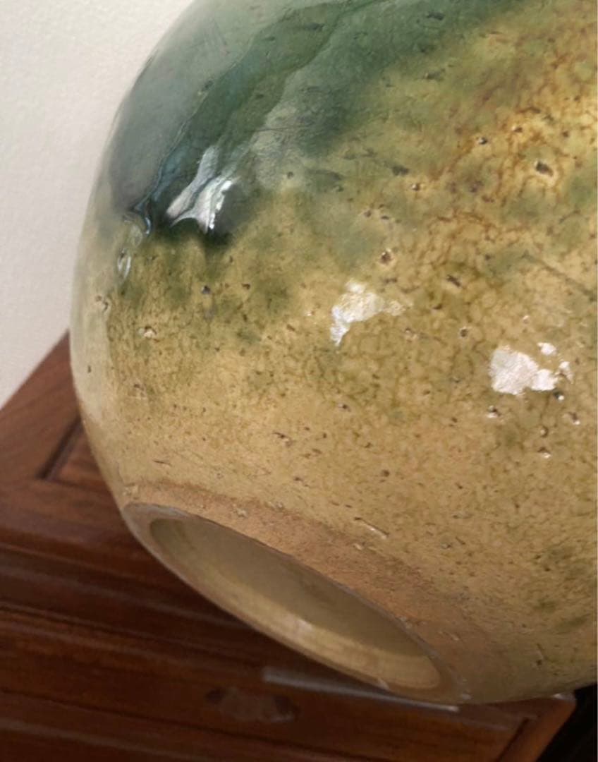 織部焼　花瓶　壺　唐物