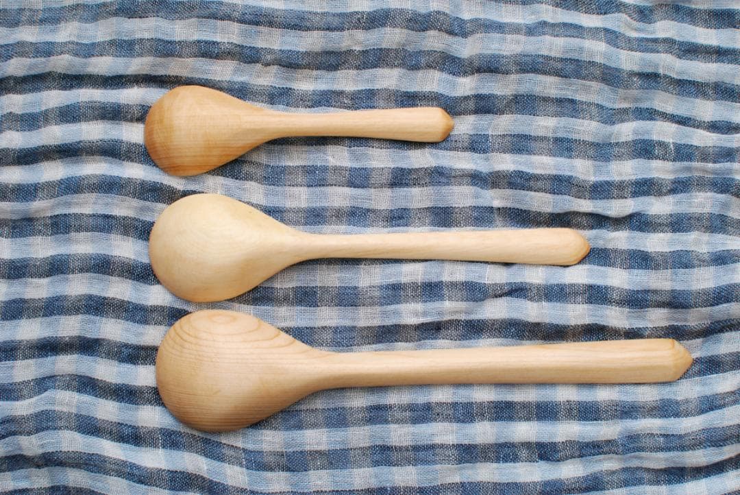 S3 新品未使用　シベリア杉スプーン アナスタシア　シベリア五葉松　食器　木製