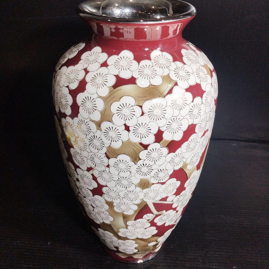 黒翠七宝 花瓶