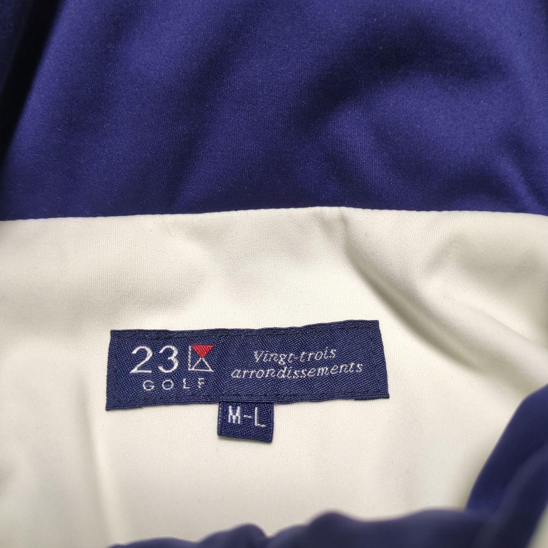 【美品】23区GOLF ナイロン ジャケット 2way パープル レディース M