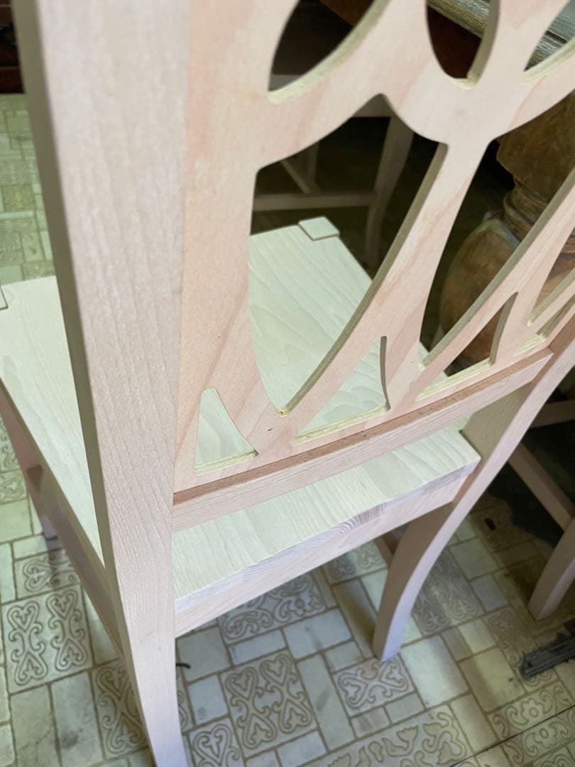 宮城県　イタリア製　木製　チェア