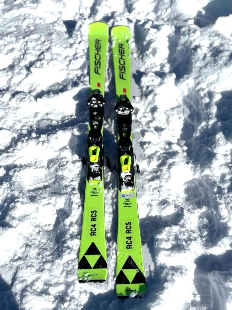 FISCHER RC4 RCS スキー 板　165cm &LEKIカーボンポール
