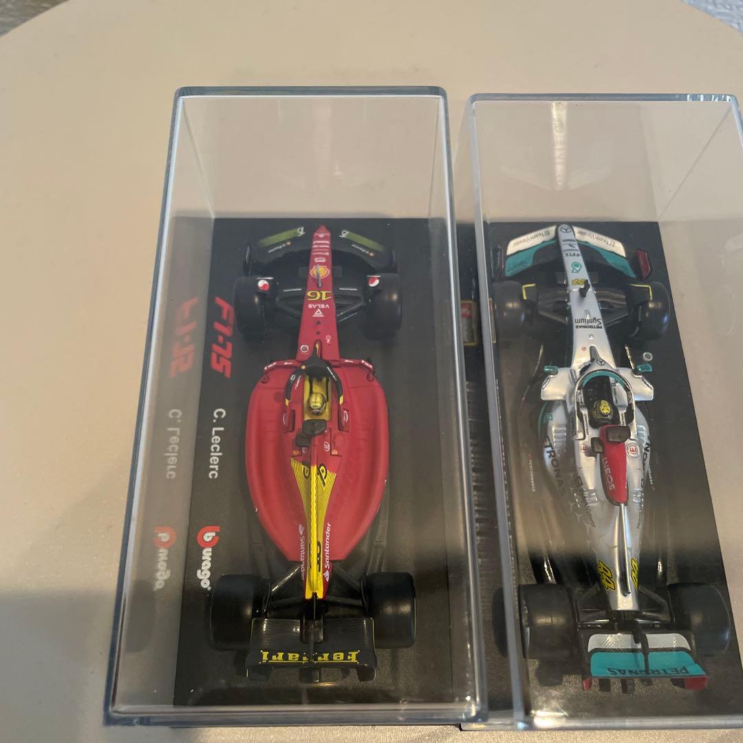 ①フェラーリ F1-75 イタリアGP ②メルセデス W13