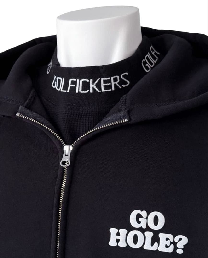 新品！ゴルフィッカーズ モックネック Thermal 2025ブラック Lサイズ