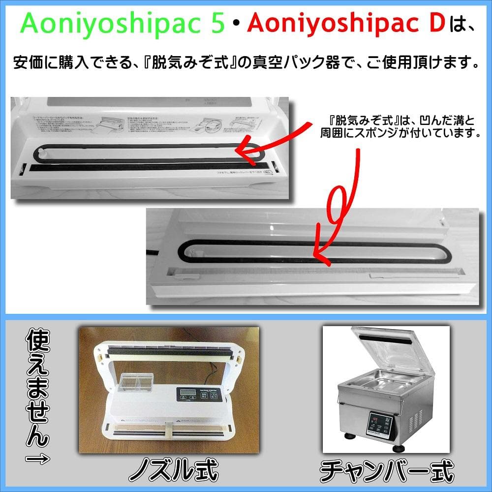 AoniyoshipacD 真空パック専用ロール20cm幅 10本