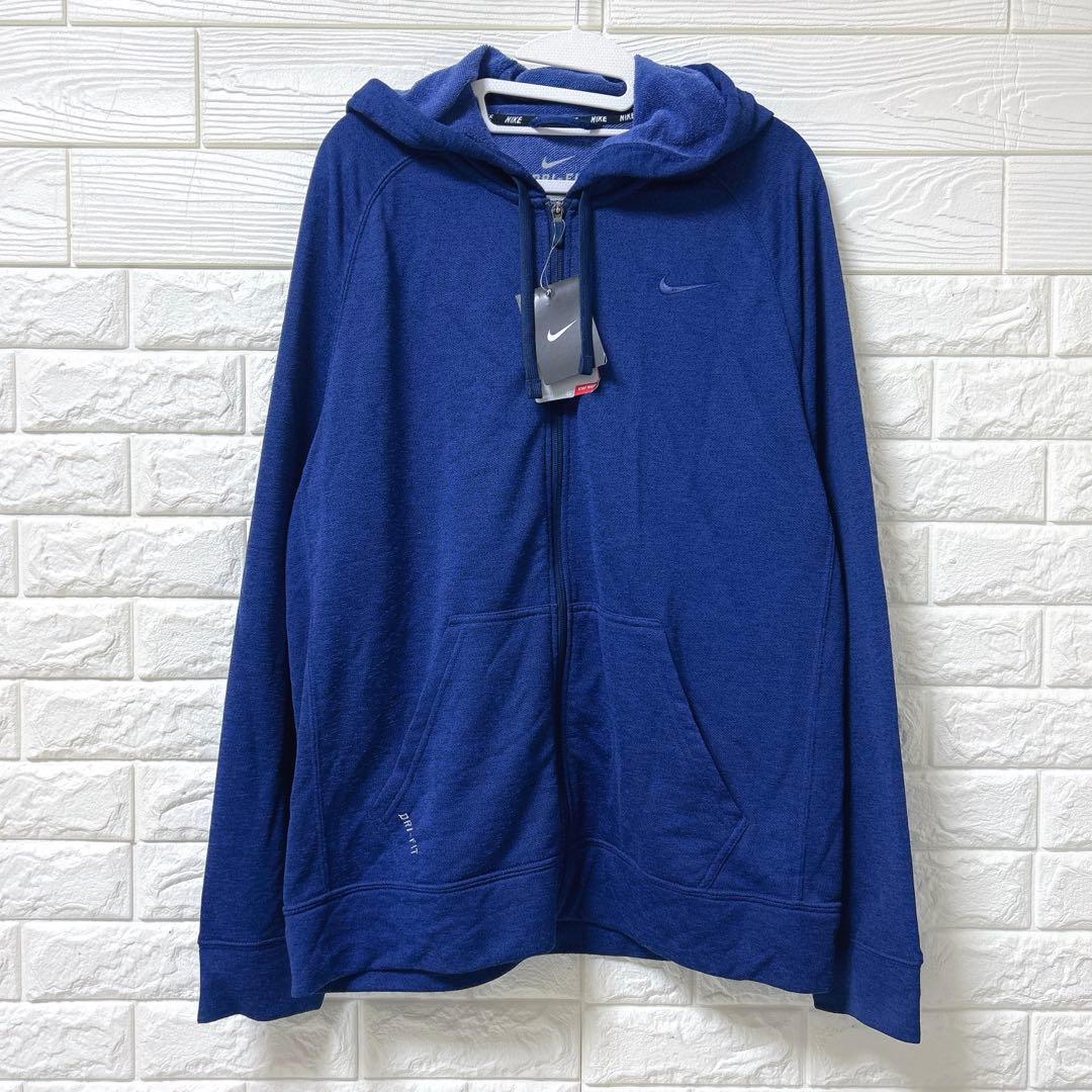 未使用タグ付き2XL ナイキ 上下 セットアップ ブルー ジップ フード