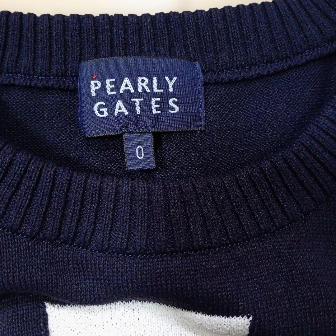 PEARLY GATES ネイビー ニットセーター