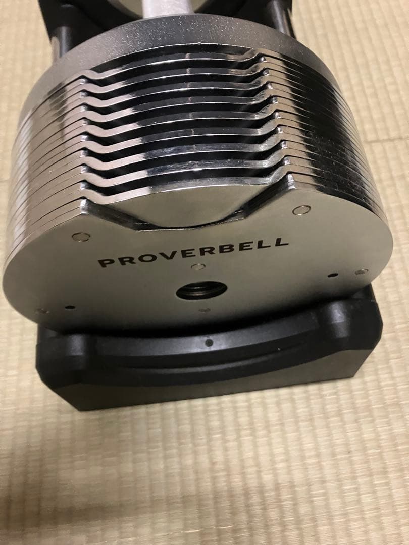 PROVERBELL 可変式ダンベル 32.5kg (シルバー)