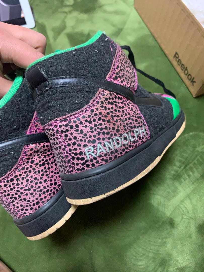 NIKE スニーカー　緑　ピンク　グリーン　30cm 中古