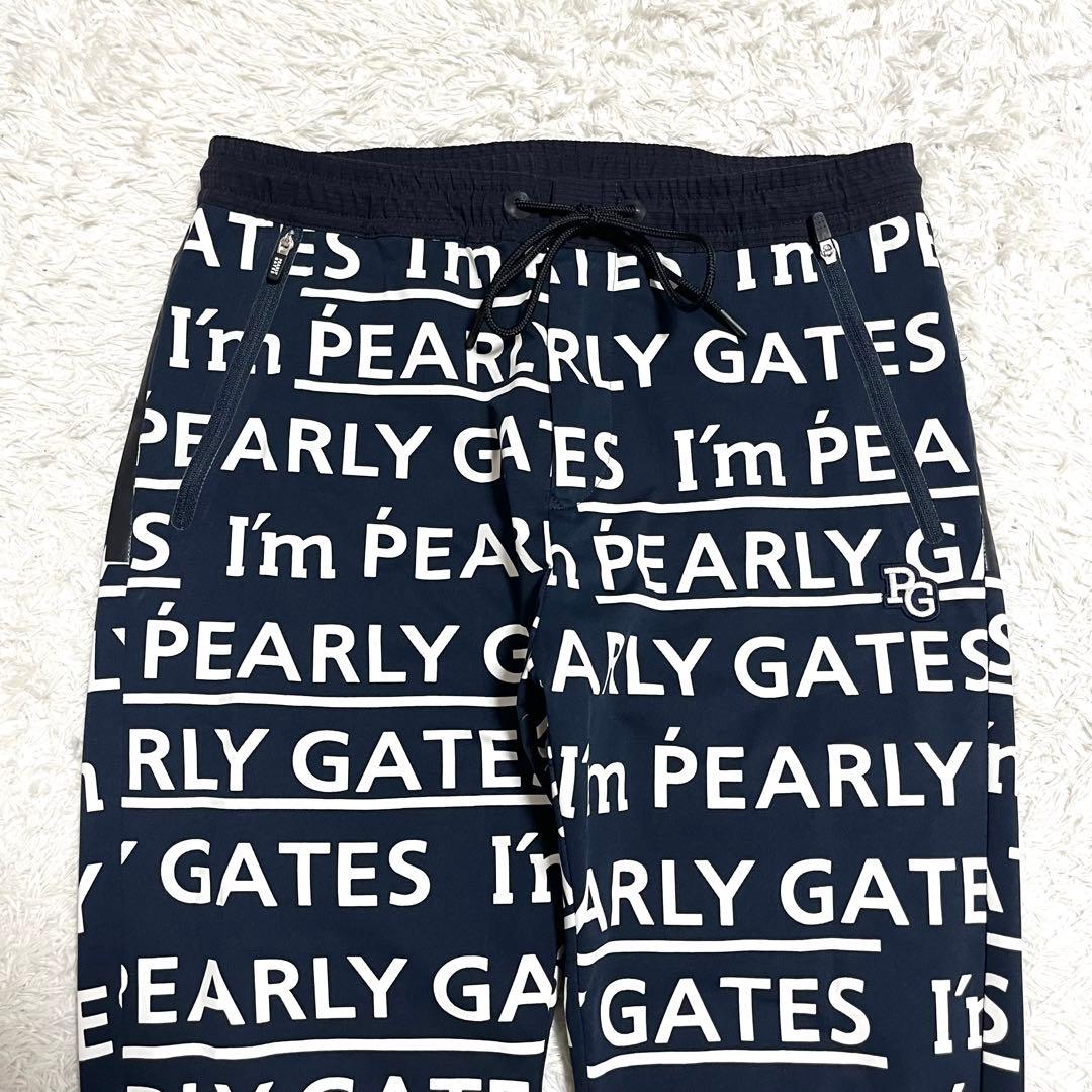 ✨極美品✨パーリーゲイツ ゴルフウェア パンツ ストレッチ 総柄 ウエストゴム