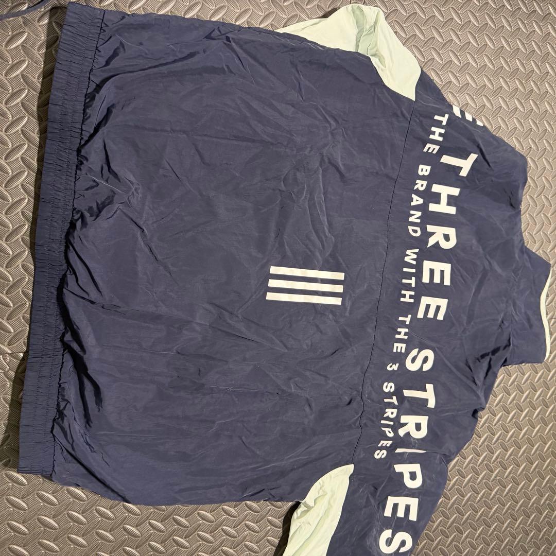 adidas ジャージ上下セット ネイビー/ライトグレー　セットアップ