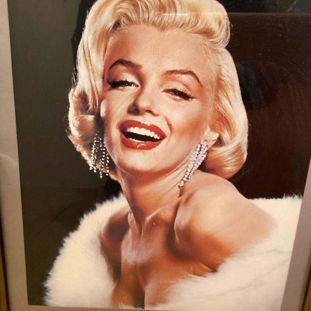 マリリンモンロー　　写真ブロマイドから　　額装仕立て品　　掲載可能品