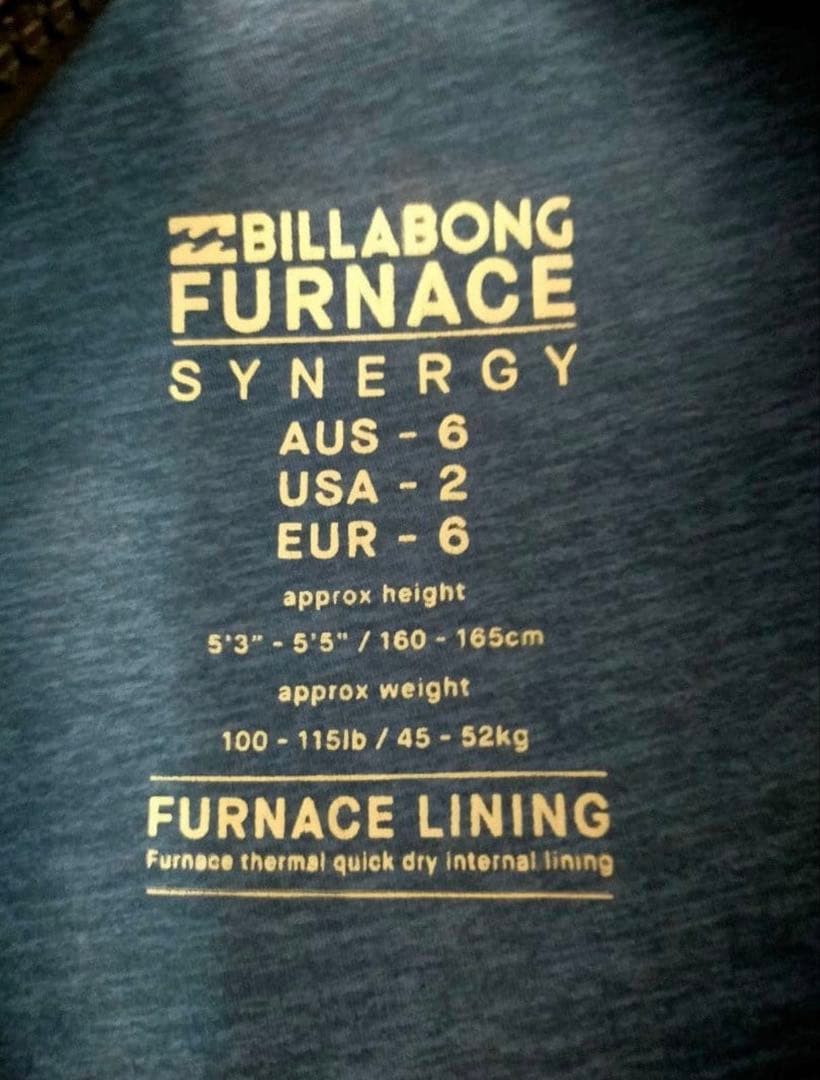 BILLABONG SYNERGY 4/3 ウエットフルスーツフルスーツ