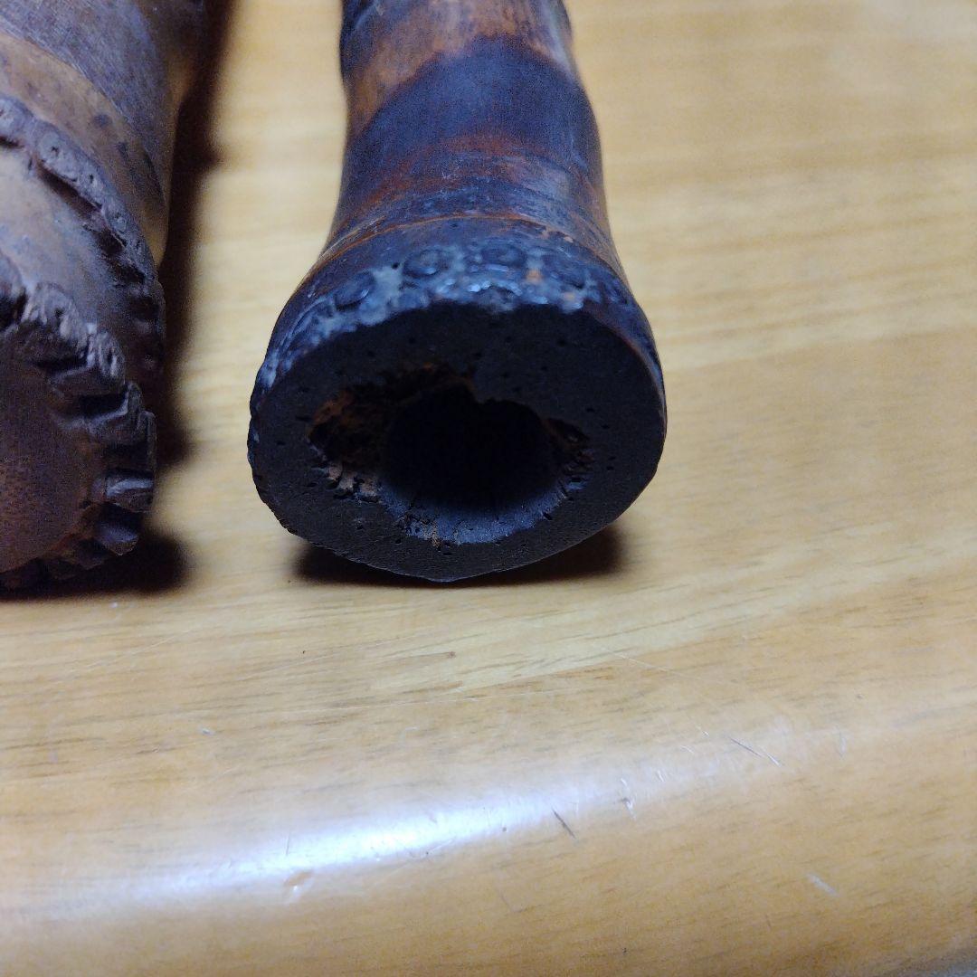 尺八本体 竹製 茶色 約51センチ、58センチ
