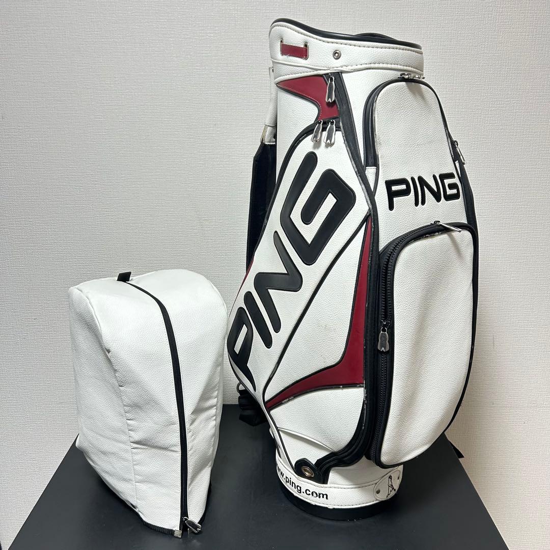 PING ツアー仕様 キャディバッグ 9.5インチ プロモデル 3点式ベルト