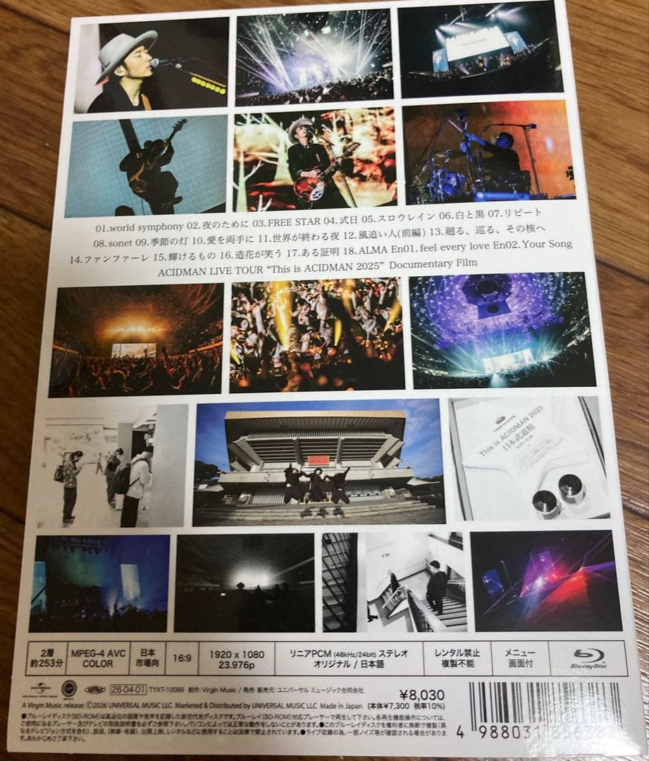 ミュージシャン ACIDMAN Blu-ray This is ACIDMAN2025