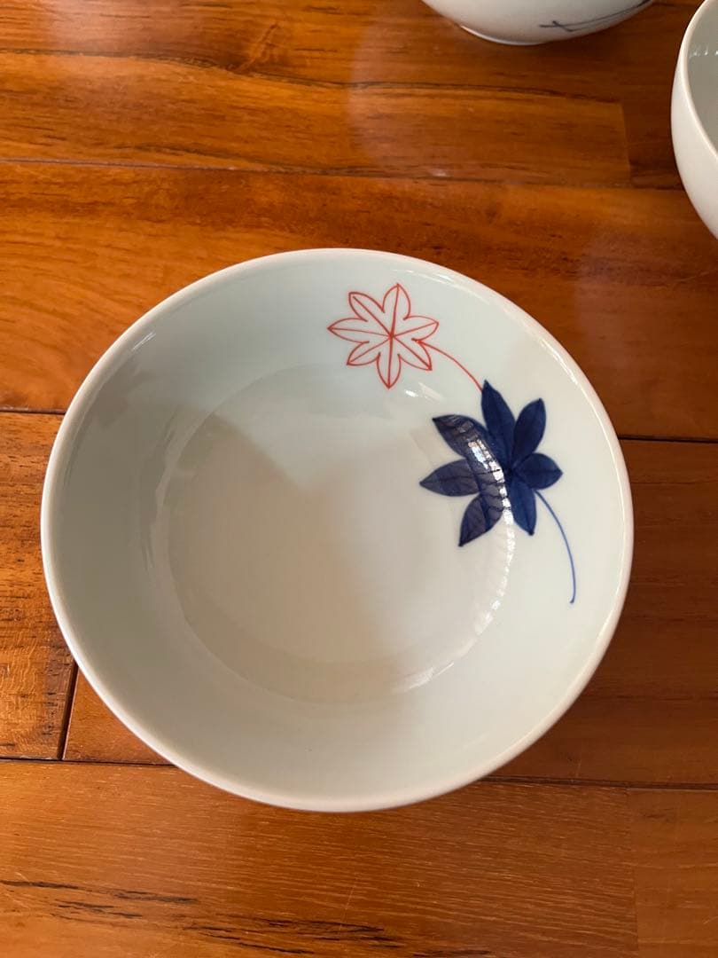 有田焼　しん窯　青花　オリジナル小鉢　柄違い　5個セット