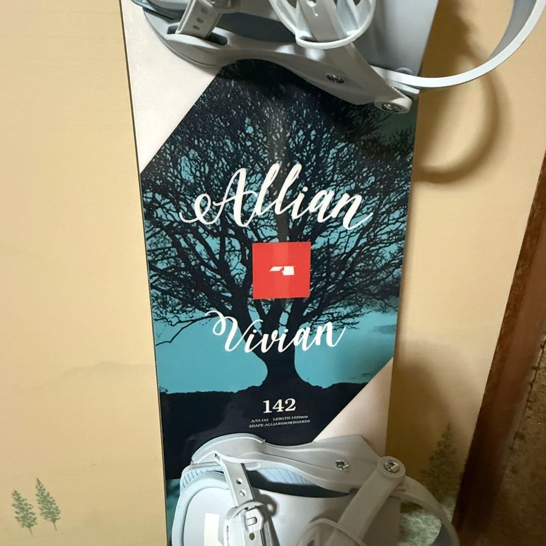 【ほぼ未使用】板　ALLIAN Vivian ビンディング　UNION