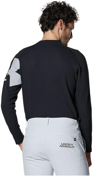 UNDER ARMOUR M's Golf XL BLK ワッフル モックネック