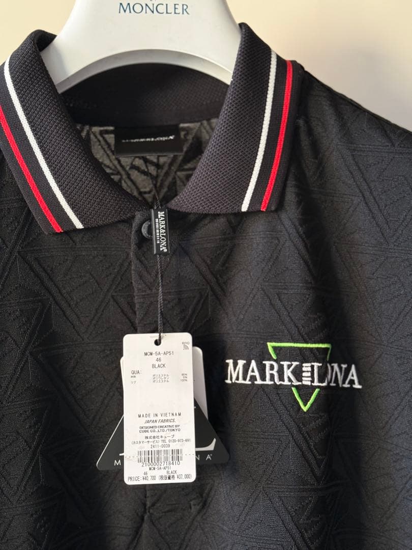 新品 ★ MARK&LONA コード ポロシャツ マーク&ロナ 正規品 ブラック