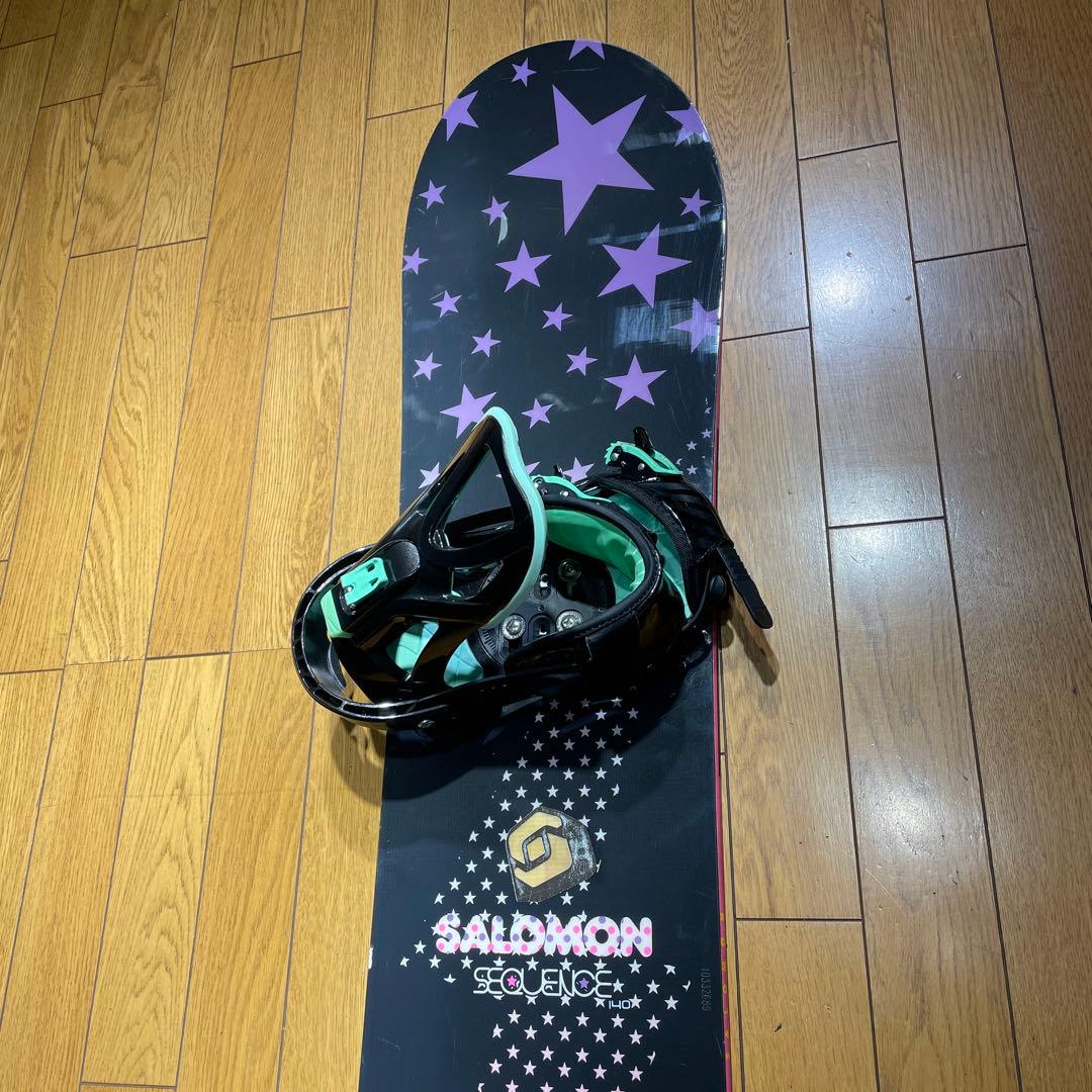 【値下げ】salomonサロモンSEQUENCE140cm2点セット初中級向け