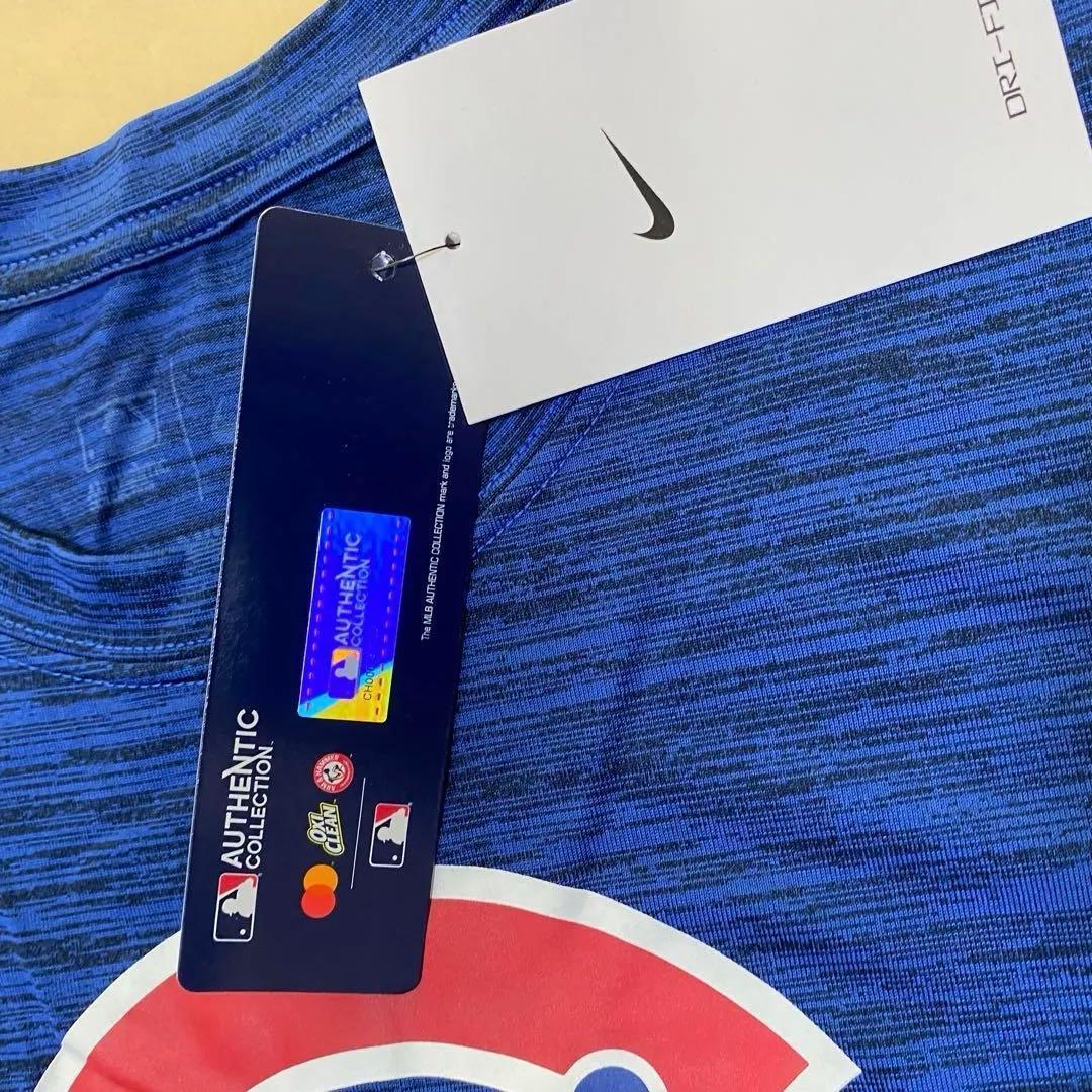 ＬオーセンティックTシャツ シカゴカブス　ナイキ　鈴木誠也青ブルー