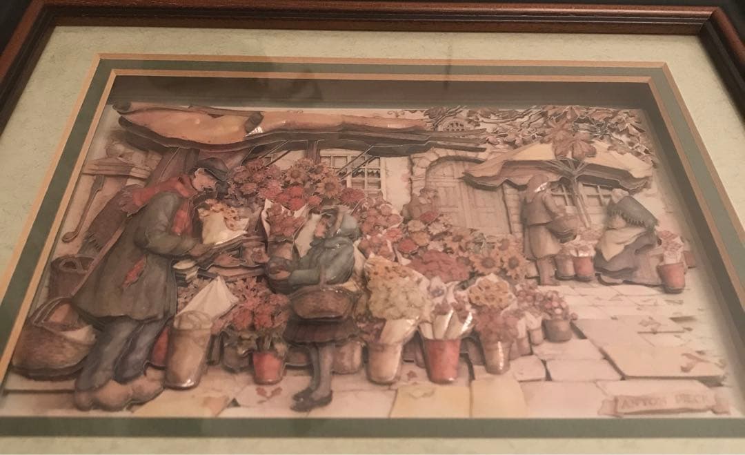 イギリス製　デコバージョン　壁絵　ANTON PIECK フラワーマーケット