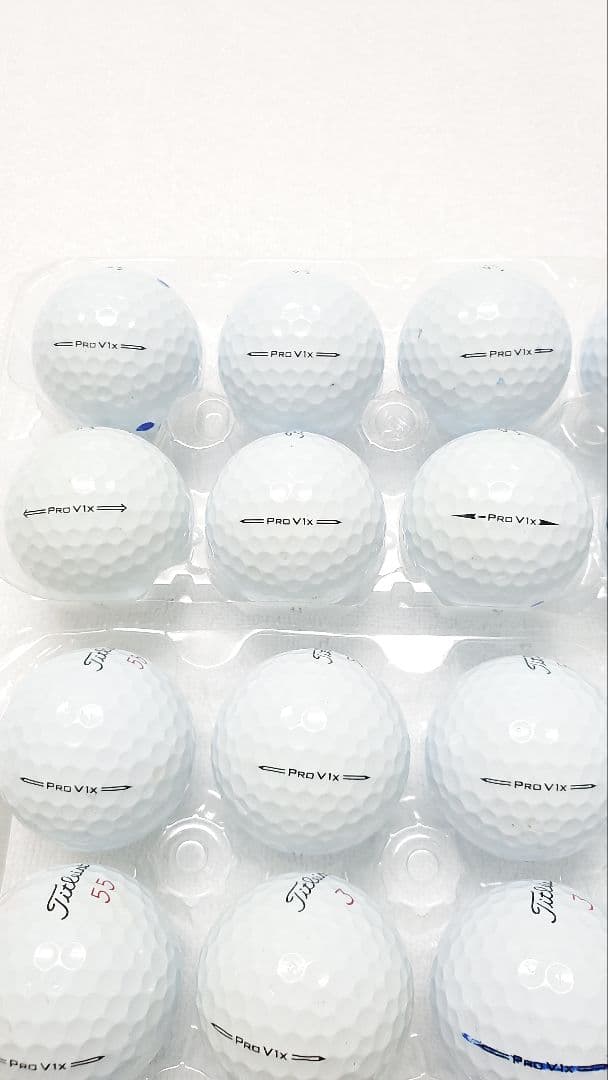 ①美品Titleist Pro V1X ロストボール 24個