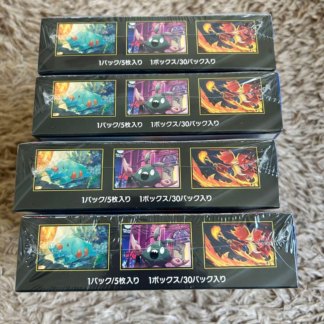 新品　ポケモンカードゲーム ニンジャスピナー シュリンク付き 4BOX